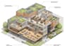 do 3d rendering for exterior design and site plan with 3d visualization